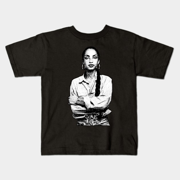 Sade Adu Kids T-Shirt by MaydenArt